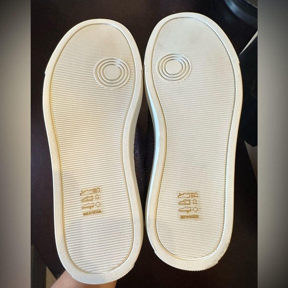 NWOB Zadig & Voltaire LA FLASH SPARKLE Sz 38 Gold Multicolor Lowtops - Picture 8 of 13